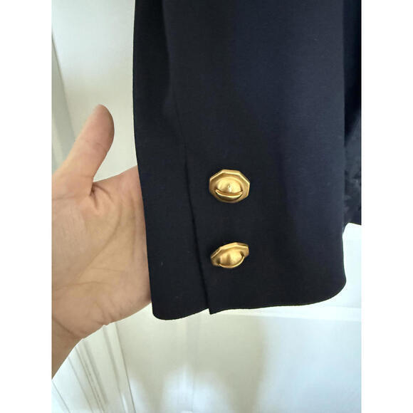 Vintage Anne Klein 100% Wool Blazer • Navy • US 8‎ - Picture 6 of 6